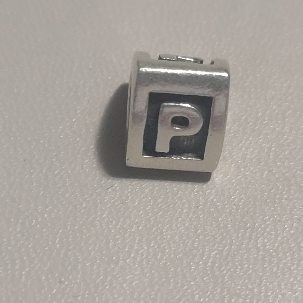 Authentic Pandora letter P charm